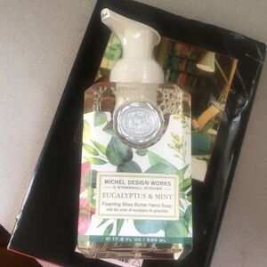 Eucalyptus and mint foaming Shea butter hand soap by Michael design works